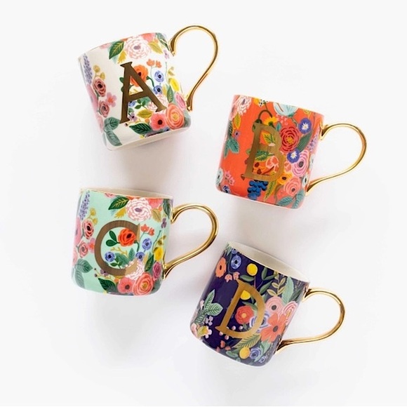 Rifle Paper Co. x Anthropologie Garden Party Monogram Mug - Picture 3 of 10